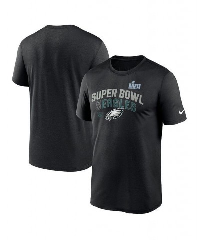 Men's Black Philadelphia Eagles Super Bowl LVII Team Logo Lockup T-shirt $25.48 T-Shirts