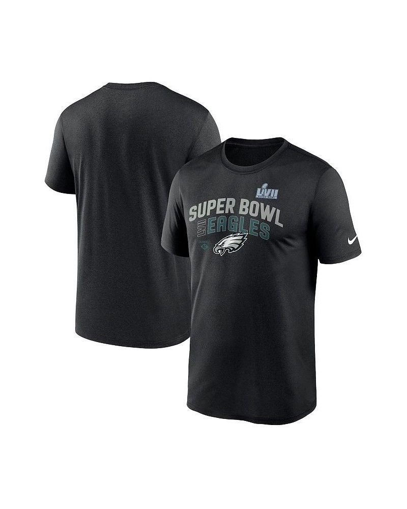 Men's Black Philadelphia Eagles Super Bowl LVII Team Logo Lockup T-shirt $25.48 T-Shirts