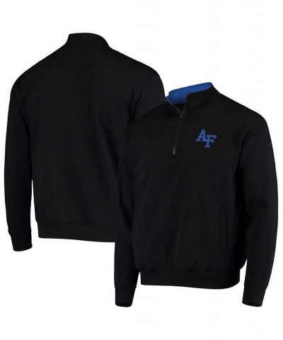 Men's Black Air Force Falcons Tortugas Logo Quarter-Zip Jacket $32.99 Sweatshirt