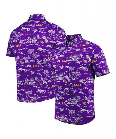 Men's Purple LSU Tigers Classic Button-Down Shirt $61.10 Shirts