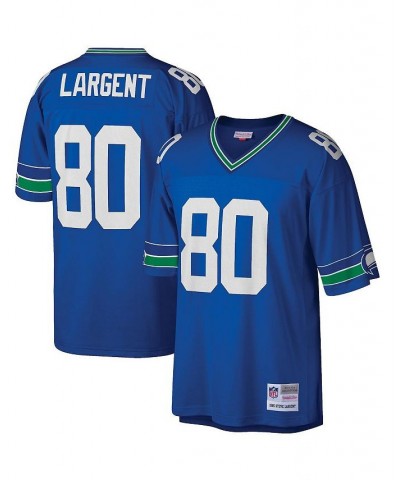 Men's Steve Largent Royal Seattle Seahawks Big and Tall 1985 Retired Player Replica Jersey $85.00 Jersey