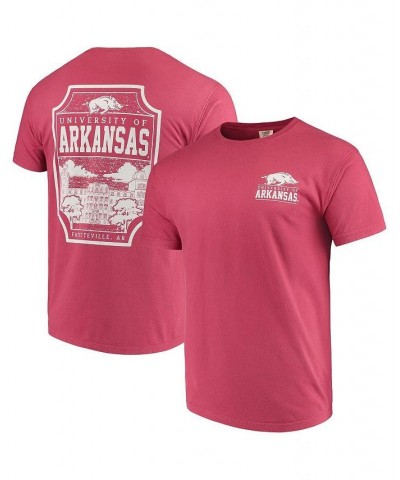 Men's Cardinal Arkansas Razorbacks Comfort Colors Campus Icon T-shirt $25.19 T-Shirts