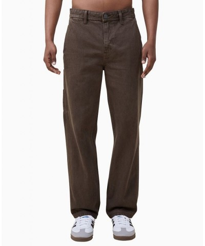 Men's Colored Baggy Jeans Brown $32.80 Jeans