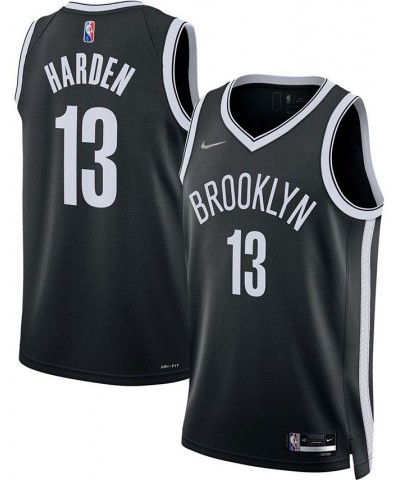 Men's James Harden Black Brooklyn Nets 2021/22 Diamond Swingman Jersey - Icon Edition $46.01 Jersey