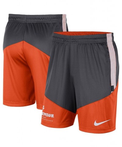 Men's Anthracite and Orange Clemson Tigers Team Performance Knit Shorts $25.30 Shorts