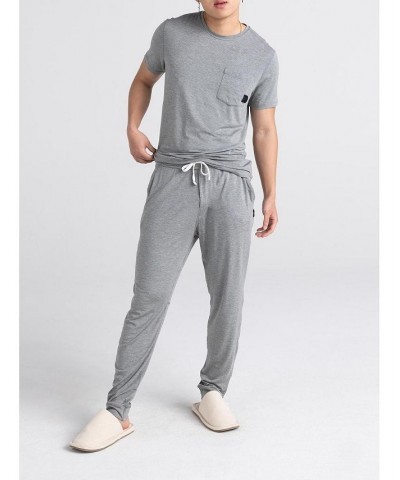 Men's Sleepwalker Short Sleeves Pocket T-shirt Gray $27.56 T-Shirts