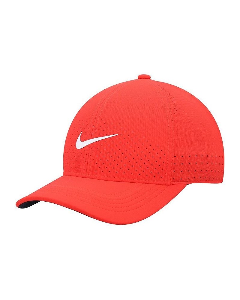 Men's Red Classic99 Swoosh Logo Performance Flex Hat $20.58 Hats