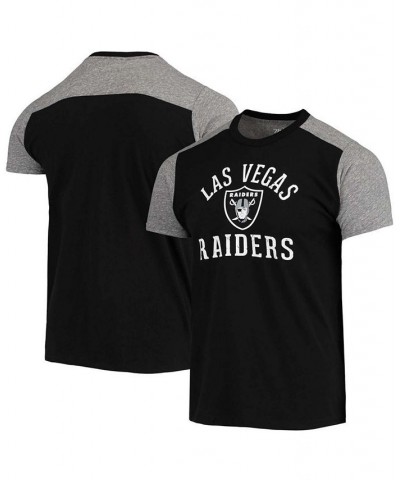 Men's Black, Gray Las Vegas Raiders Field Goal Slub T-shirt $24.20 T-Shirts