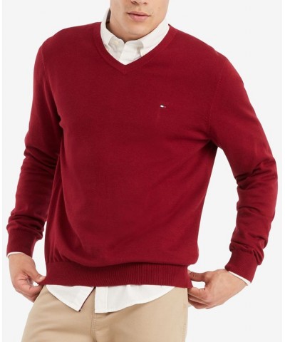Men's Signature Solid V-Neck Sweater PD05 $29.90 Sweaters
