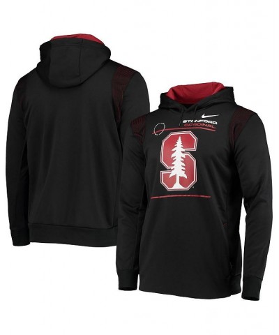 Men's Black Stanford Cardinal 2021 Team Sideline Performance Pullover Hoodie $30.10 Sweatshirt
