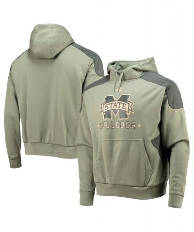 Men's Olive Mississippi State Bulldogs Military-Inspired Appreciation Salute To Service AEROREADY Pullover Hoodie $33.54 Swea...