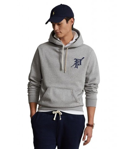 Men's Fleece Graphic Hoodie Gray $67.94 Sweatshirt