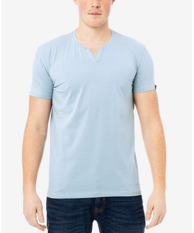 Men's Basic Notch Neck Short Sleeve T-shirt PD25 $15.29 T-Shirts