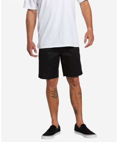 Men's Frickin Chino Elastic Waist Shorts Black $25.80 Shorts