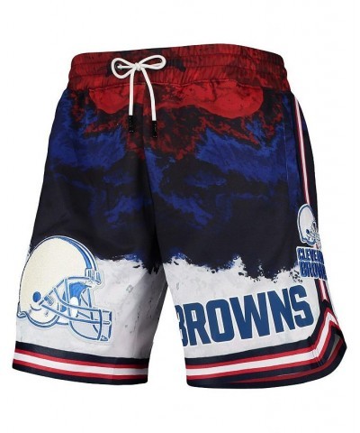 Men's Navy, Red Cleveland Browns Americana Shorts $45.10 Shorts