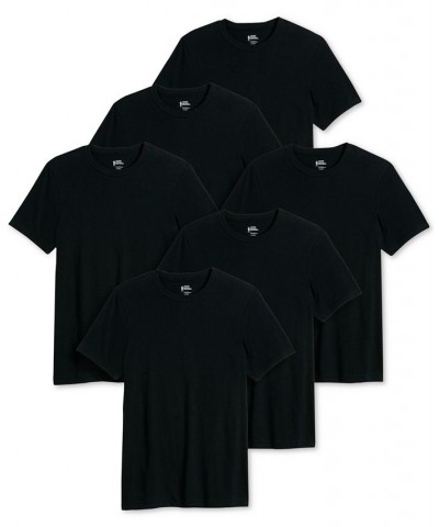Men's 6-Pk. Classic Cotton T-Shirts Black $23.15 Undershirt
