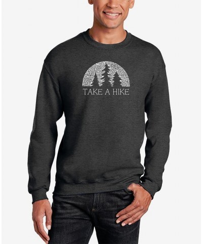 Men's Nature Lover Word Art Crew Neck Sweatshirt Gray $24.00 Sweatshirt