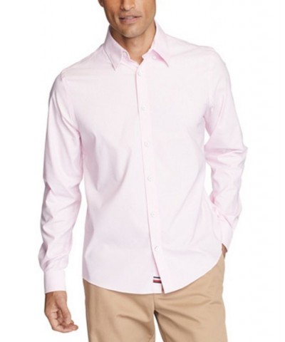Men's No-Tuck Casual Slim Fit Stretch Dress Shirt PD04 $16.08 Dress Shirts