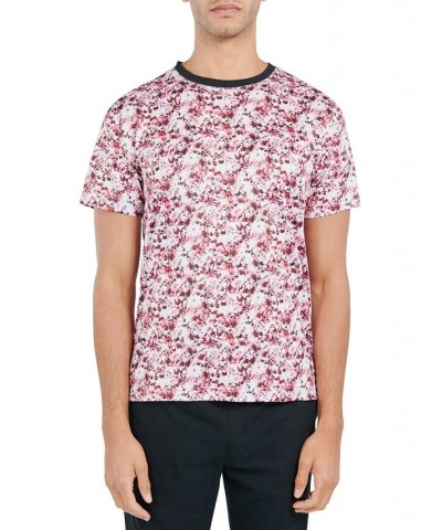 Men's Slim-Fit Floral Graphic Performance T-Shirt Pink $26.24 T-Shirts