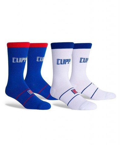 Men's LA Clippers Two-Pack Home & Away Uniform Crew Socks $14.10 Socks