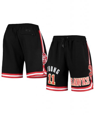 Men's Trae Young Black Atlanta Hawks Historic Logo Player Shorts $60.00 Shorts