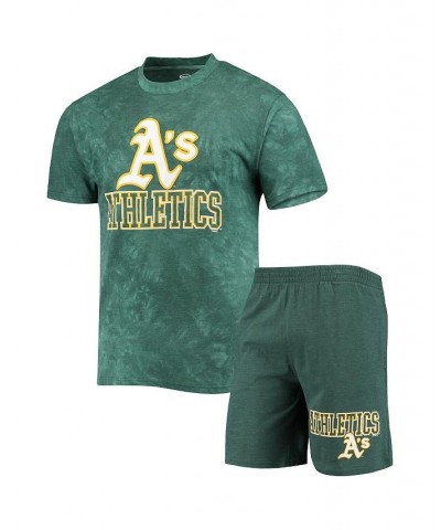 Men's Green Oakland Athletics Billboard T-shirt and Shorts Sleep Set $25.80 Pajama