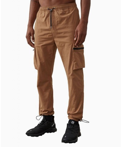 Men's Active Hyperlite Cargo Sweatpants Brown $34.30 Pants