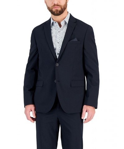 Men's Slim-Fit Spandex Super-Stretch Suit Jacket Blue $34.10 Suits