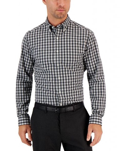 Men's Moral Slim-Fit Plaid Button-Down Performance Dress Shirt Multi $18.19 Dress Shirts