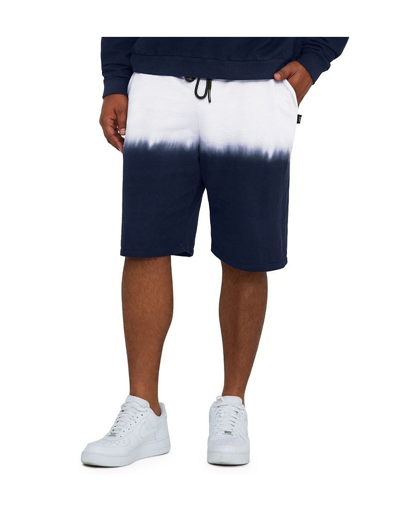 Men's Big and Tall Dip Dye Shorts Blue $43.61 Shorts