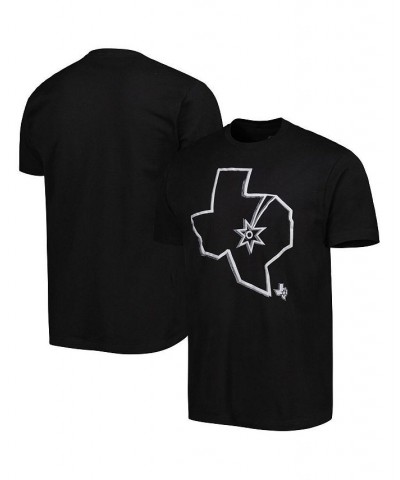 Men's and Women's Black San Antonio Spurs Element Logo Pop T-shirt $18.90 Tops